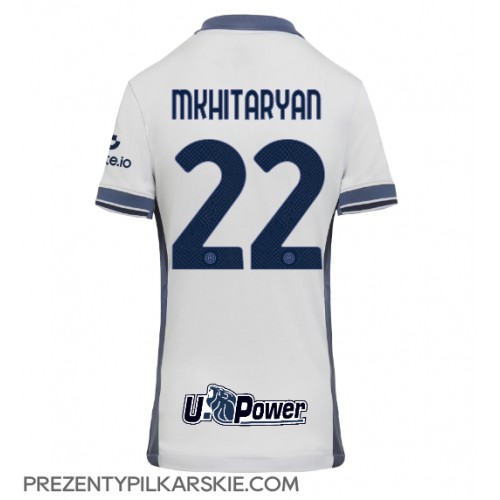 Stroje piłkarskie Inter Milan Henrikh Mkhitaryan #22 Koszulka Wyjazdowej dla damskie 2024-25 Krótki Rękaw